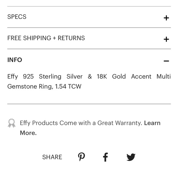 Effy Gemstone Ring - Picture 12 of 15